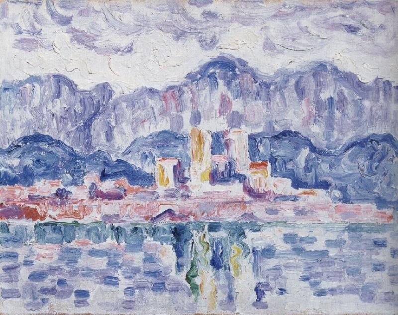 Paul Signac gray weather Norge oil painting art